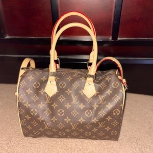 LV copy bag H 8” W 11.5” D 7” strap 45-48”